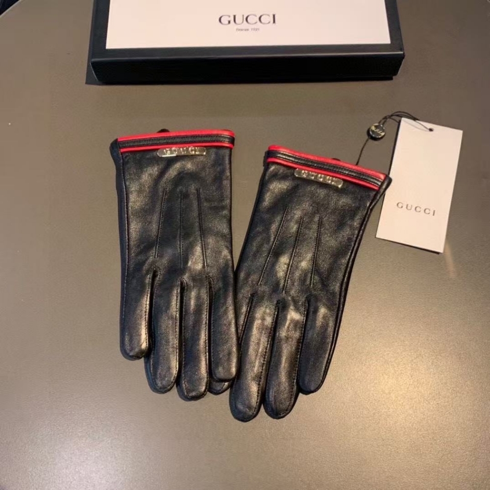 Gucci GG Knit Gloves Black